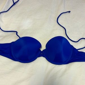 Vintage Victoria Secret 2010 royal blue swim bikini top bra